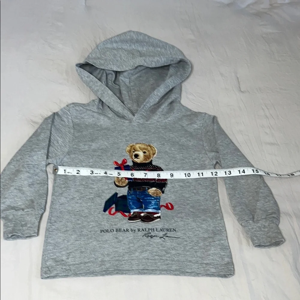 Ralph Lauren Gray Sweatshirt with Bear Design‎